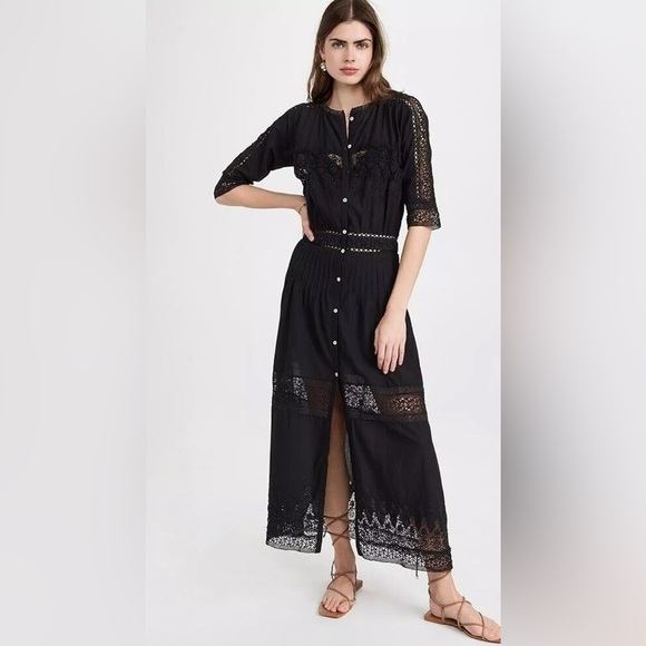 LoveShackFancy Beth Dress Beth Dress in black - Picture 2 of 10